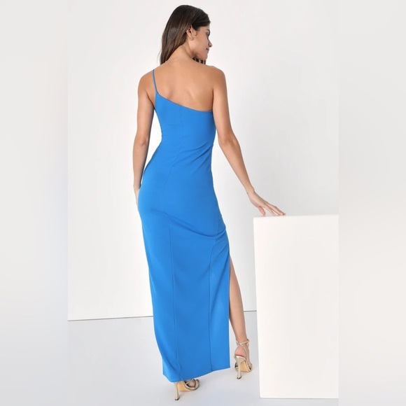 Lulus keeper of my heart one shoulder maxi dress Sz M nwot - Picture 2 of 4